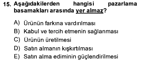 Etkili İletişim Teknikleri 2013-2014 Dönem Sonu Sınavı - 15. soru