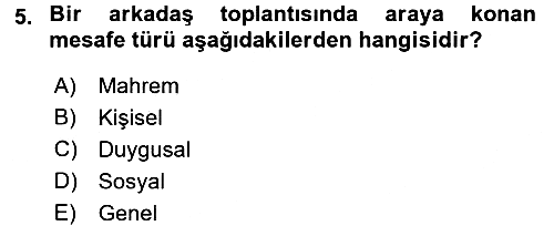 Görüşme Teknikleri 2015-2016 Ara Sınav - 5. soru