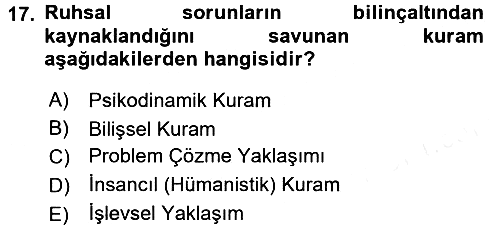 Görüşme Teknikleri 2017-2018 Ara Sınav - 17. soru