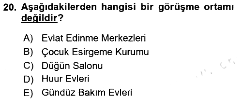 Görüşme Teknikleri 2023-2024 Ara Sınav - 20. soru