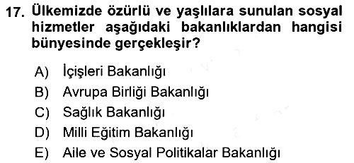 Görüşme Teknikleri 2017-2018 Dönem Sonu Sınavı - 17. soru