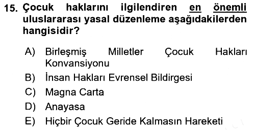 Görüşme Teknikleri 2018-2019 Dönem Sonu Sınavı - 15. soru