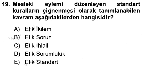 Görüşme Teknikleri 2021-2022 Yaz Okulu Sınavı - 19. soru