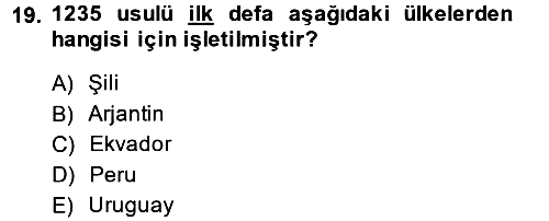 İnsan Hakları Ve Kamu Özgürlükleri 2014-2015 Ara Sınav - 19. soru