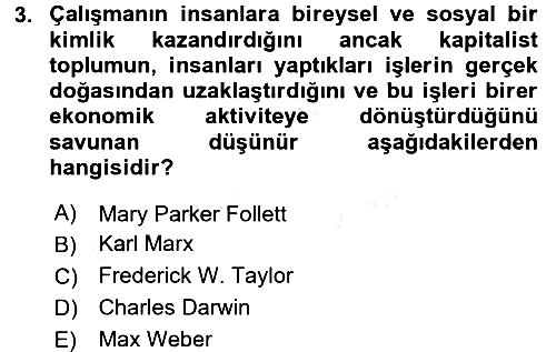 Psikoloji 2017-2018 3 Ders Sınavı - 3. soru