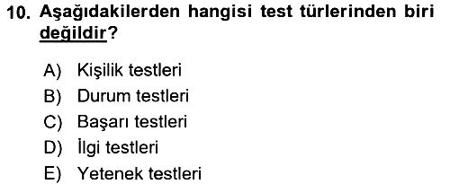 Sosyal Bilimlerde Araştırma Yöntemleri 2017-2018 3 Ders Sınavı - 10. soru
