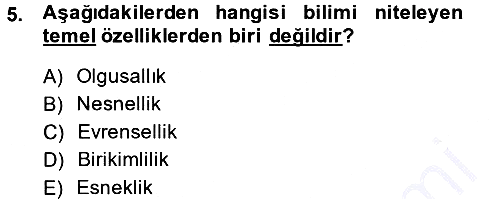 Sosyal Bilimlerde Araştırma Yöntemleri 2013-2014 Ara Sınav - 5. soru