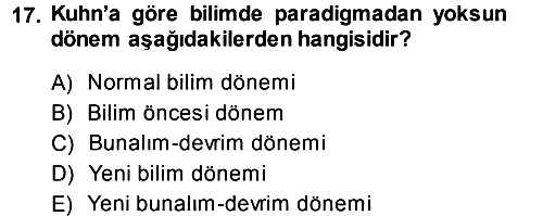 Sosyal Bilimlerde Araştırma Yöntemleri 2013-2014 Ara Sınav - 17. soru