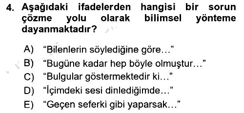 Sosyal Bilimlerde Araştırma Yöntemleri 2021-2022 Ara Sınav - 4. soru