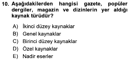 Sosyal Bilimlerde Araştırma Yöntemleri 2022-2023 Ara Sınav - 10. soru