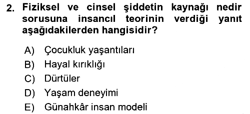 Sosyal Hizmet Kuram Ve Yaklaşımları 2021-2022 Dönem Sonu Sınavı - 2. soru