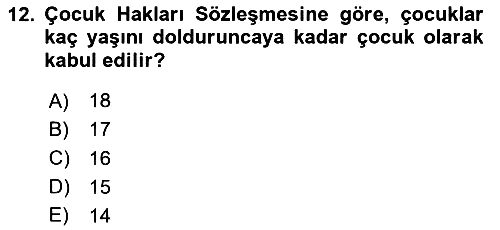 Sosyal Hizmet Kuruluşları 2023-2024 Ara Sınav - 12. soru