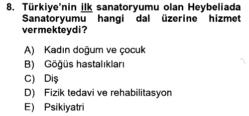 Sosyal Hizmet Kuruluşları 2024-2025 Dönem Sonu Sınavı - 8. soru