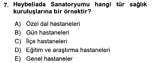 Sosyal Hizmet Kuruluşları 2025-2026 Dönem Sonu Sınavı - 7. soru