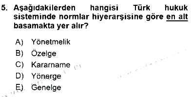 Sosyal Hizmet Mevzuatı 2015-2016 Ara Sınav - 5. soru