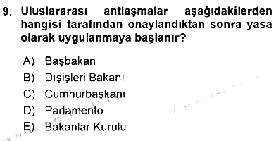 Sosyal Hizmet Mevzuatı 2015-2016 Ara Sınav - 9. soru