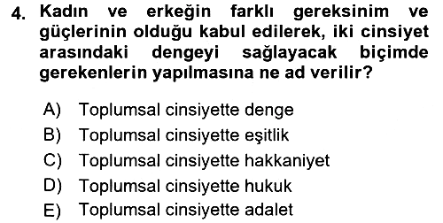 Sosyal Hizmet Mevzuatı 2016-2017 Ara Sınav - 4. soru