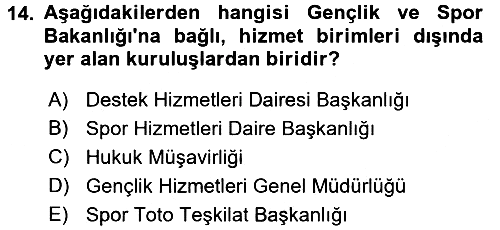 Sosyal Hizmet Mevzuatı 2016-2017 Ara Sınav - 14. soru