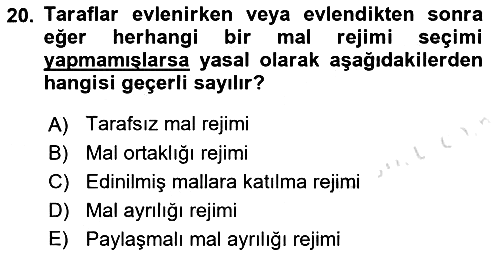 Sosyal Hizmet Mevzuatı 2021-2022 Ara Sınav - 20. soru