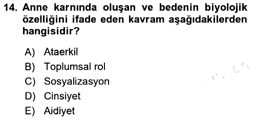 Sosyal Hizmet Mevzuatı 2023-2024 Ara Sınav - 14. soru