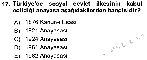 Sosyal Hizmet Yönetimi 2016-2017 3 Ders Sınavı - 17. soru
