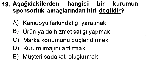 Sosyal Hizmet Yönetimi 2013-2014 Ara Sınav - 19. soru