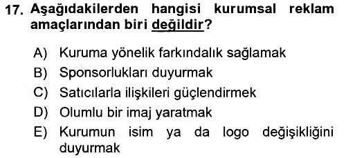 Sosyal Hizmet Yönetimi 2015-2016 Ara Sınav - 17. soru