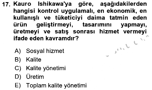Sosyal Hizmet Yönetimi 2016-2017 Ara Sınav - 17. soru