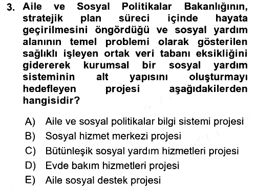 Sosyal Hizmet Yönetimi 2017-2018 Ara Sınav - 3. soru