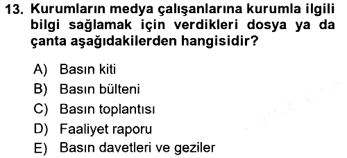 Sosyal Hizmet Yönetimi 2017-2018 Ara Sınav - 13. soru
