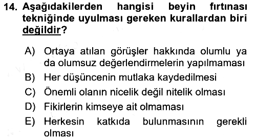Sosyal Hizmet Yönetimi 2017-2018 Ara Sınav - 14. soru