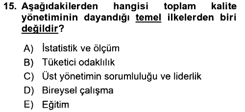 Sosyal Hizmet Yönetimi 2017-2018 Ara Sınav - 15. soru