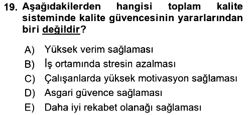 Sosyal Hizmet Yönetimi 2017-2018 Ara Sınav - 19. soru