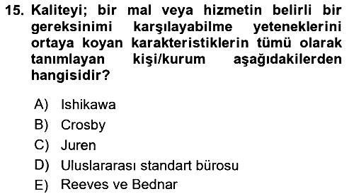 Sosyal Hizmet Yönetimi 2018-2019 Ara Sınav - 15. soru
