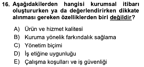 Sosyal Hizmet Yönetimi 2018-2019 Ara Sınav - 16. soru