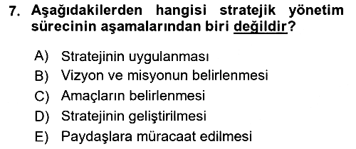 Sosyal Hizmet Yönetimi 2021-2022 Ara Sınav - 7. soru