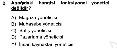 Sosyal Hizmet Yönetimi 2014-2015 Dönem Sonu Sınavı - 2. soru