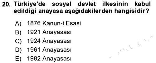 Sosyal Hizmet Yönetimi 2015-2016 Dönem Sonu Sınavı - 20. soru