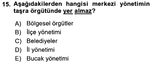 Sosyal Hizmet Yönetimi 2016-2017 Dönem Sonu Sınavı - 15. soru