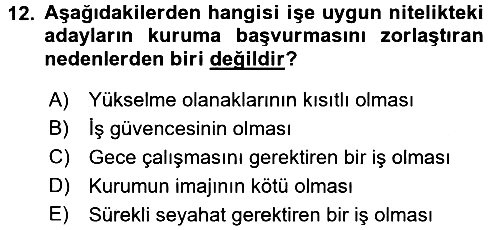 Sosyal Hizmet Yönetimi 2017-2018 Dönem Sonu Sınavı - 12. soru