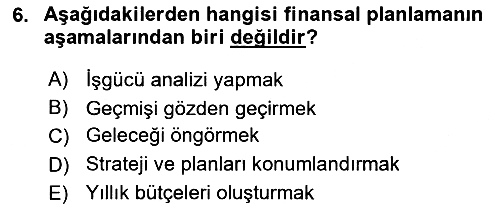Sosyal Hizmet Yönetimi 2024-2025 Dönem Sonu Sınavı - 6. soru