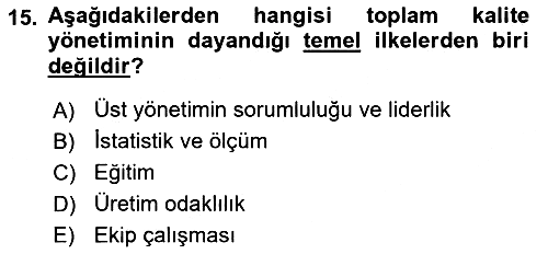 Sosyal Hizmet Yönetimi 2024-2025 Ara Sınav - 15. soru