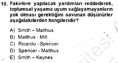 Sosyal Politika 2014-2015 Ara Sınav - 10. soru