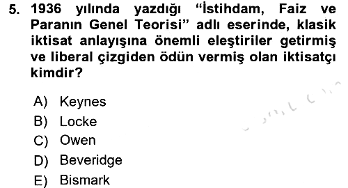 Sosyal Politika 2016-2017 Ara Sınav - 5. soru