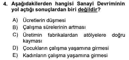 Sosyal Politika 2024-2025 Dönem Sonu Sınavı - 4. soru