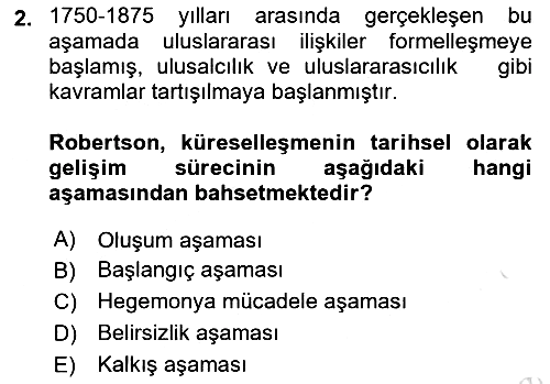 Sosyolojiye Giriş 2021-2022 Dönem Sonu Sınavı - 2. soru