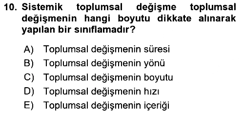 Toplumla Sosyal Hizmet 2024-2025 Ara Sınav - 10. soru