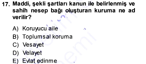 Sosyal Hizmete Giriş 2013-2014 Dönem Sonu Sınavı - 17. soru