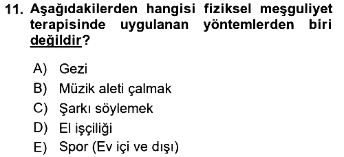 Temel Bakım Hizmetleri 2016-2017 Ara Sınav - 11. soru