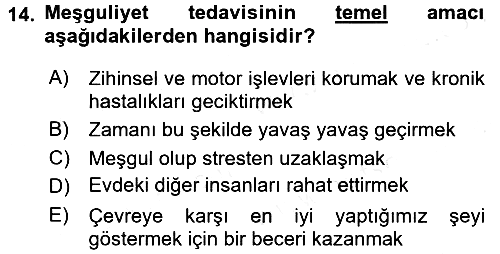 Temel Bakım Hizmetleri 2018-2019 Ara Sınav - 14. soru